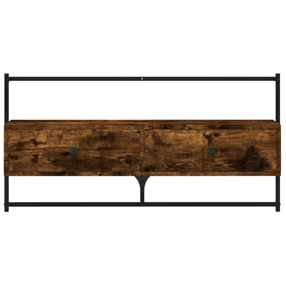 Tv-meubel wandgemonteerd 100,5x30x51 cm hout gerookt eikenkleur MeubelReus