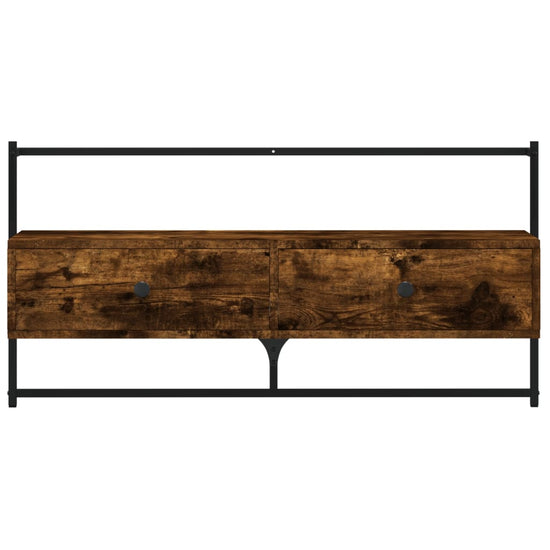 Tv-meubel wandgemonteerd 100,5x30x51 cm hout gerookt eikenkleur MeubelReus