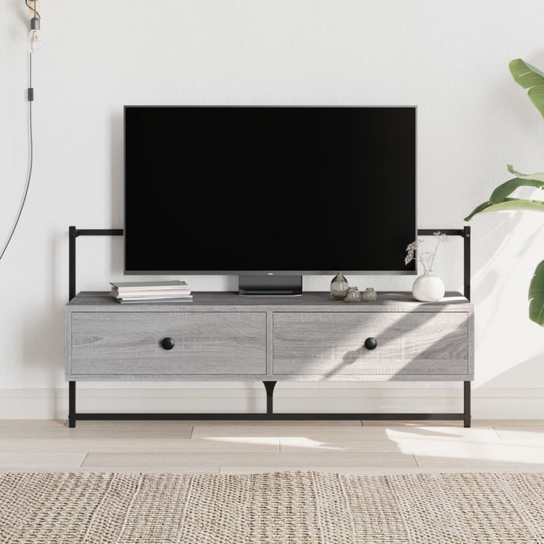 Tv-meubel wandgemonteerd 100,5x30x51 cm hout grijs sonoma eiken MeubelReus