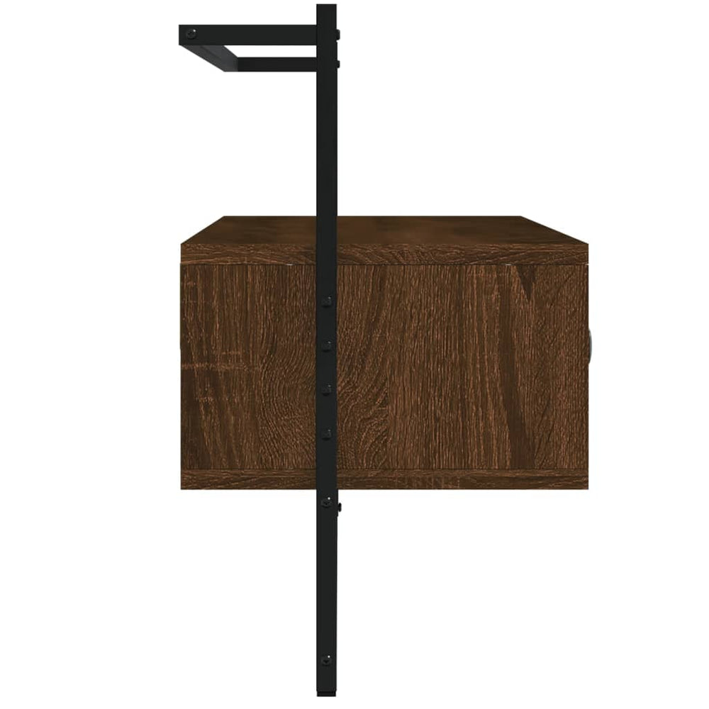 Tv-meubel wandgemonteerd 100,5x30x51 cm hout bruin eikenkleur MeubelReus