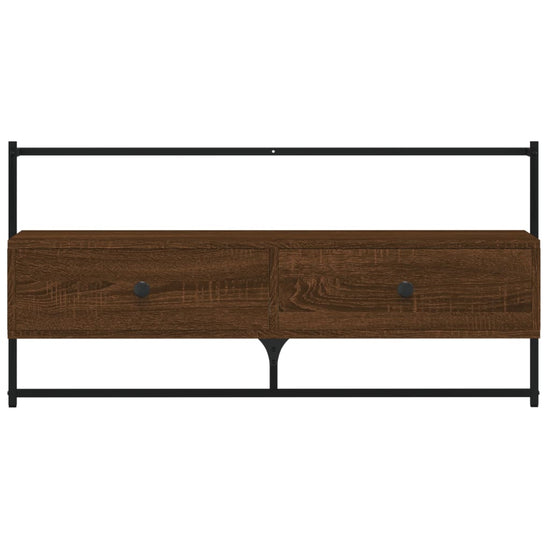 Tv-meubel wandgemonteerd 100,5x30x51 cm hout bruin eikenkleur MeubelReus