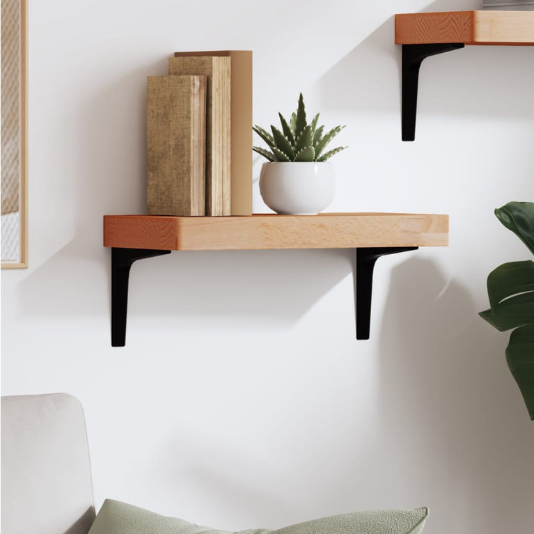 Wandschap 40x20x4 cm massief beukenhout