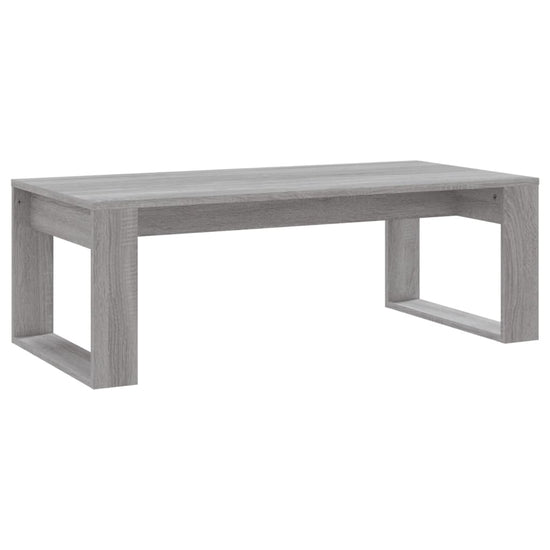 Salontafel 102x50x35 cm bewerkt hout grijs sonoma eikenkleurig MeubelReus
