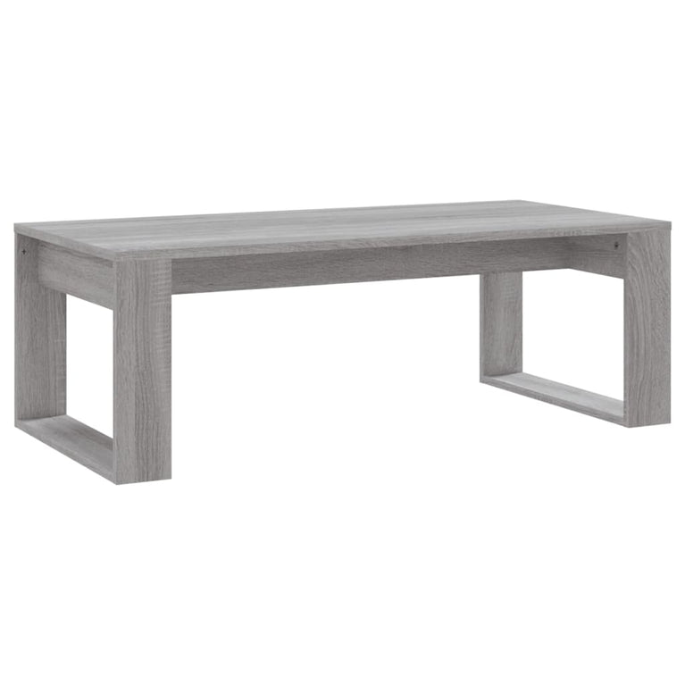 Salontafel 102x50x35 cm bewerkt hout grijs sonoma eikenkleurig MeubelReus