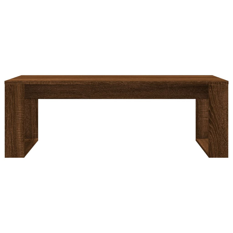 Salontafel 102x50x35 cm bewerkt hout bruin eikenkleur MeubelReus