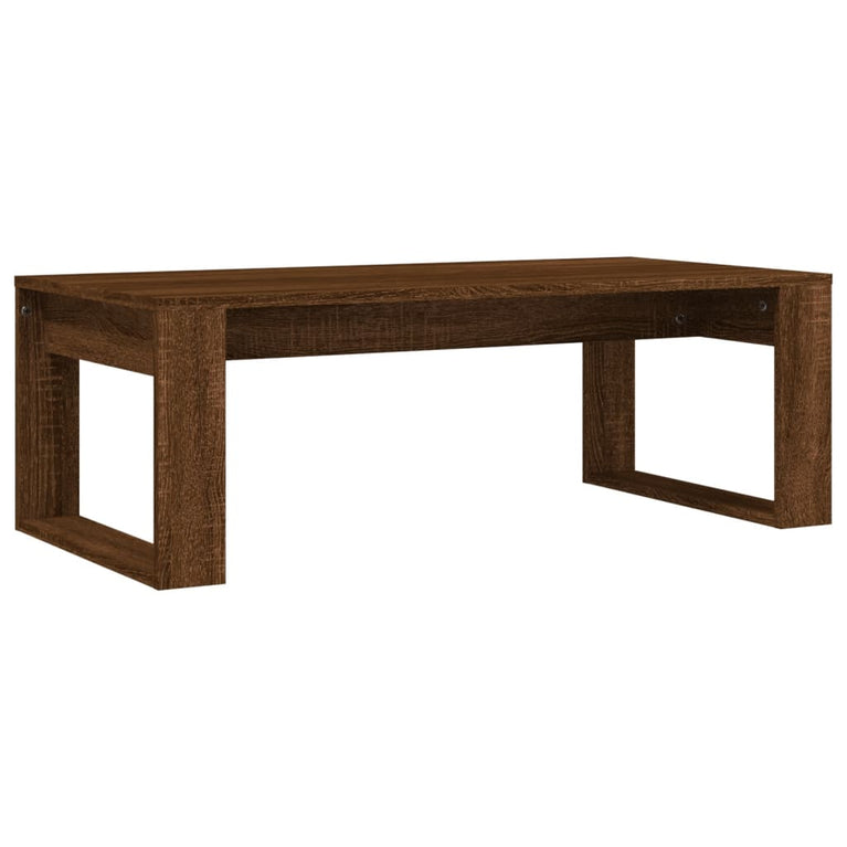 Salontafel 102x50x35 cm bewerkt hout bruin eikenkleur MeubelReus