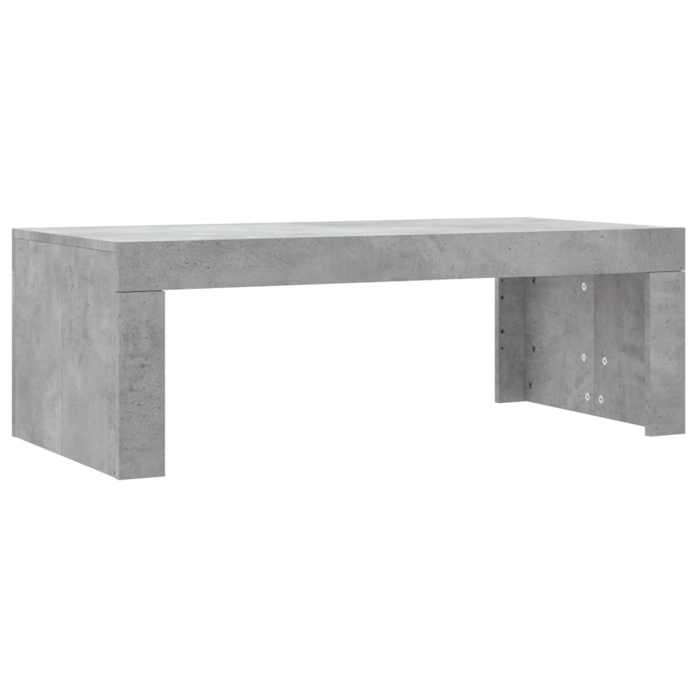Salontafel 102x50x36 cm bewerkt hout betongrijs MeubelReus