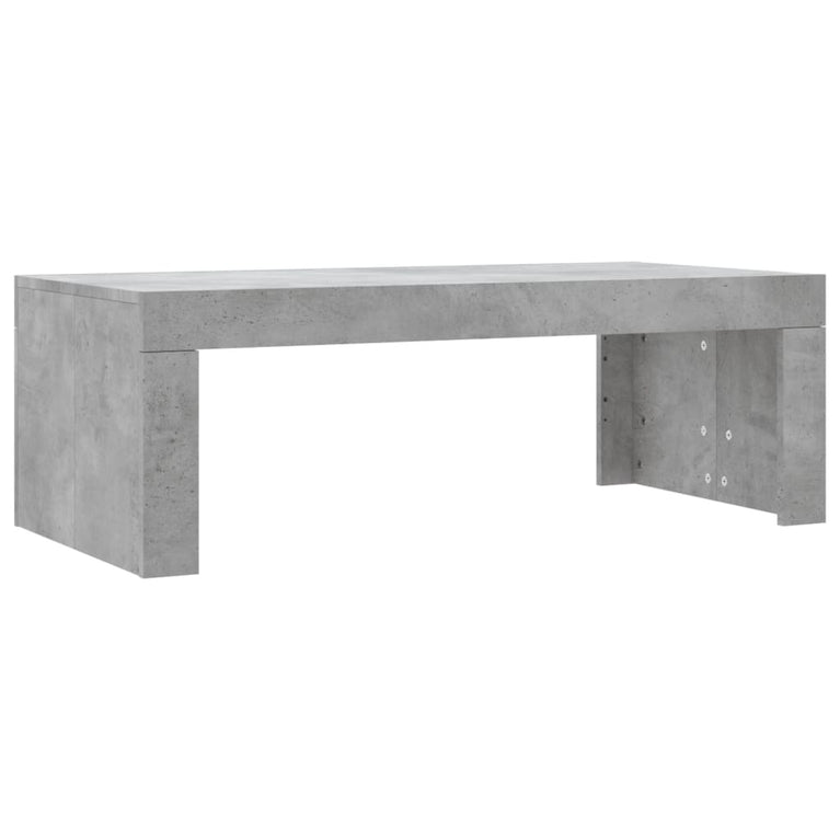 Salontafel 102x50x36 cm bewerkt hout betongrijs MeubelReus