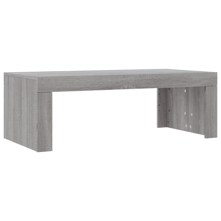 Salontafel 102x50x36 cm bewerkt hout grijs sonoma eikenkleurig MeubelReus