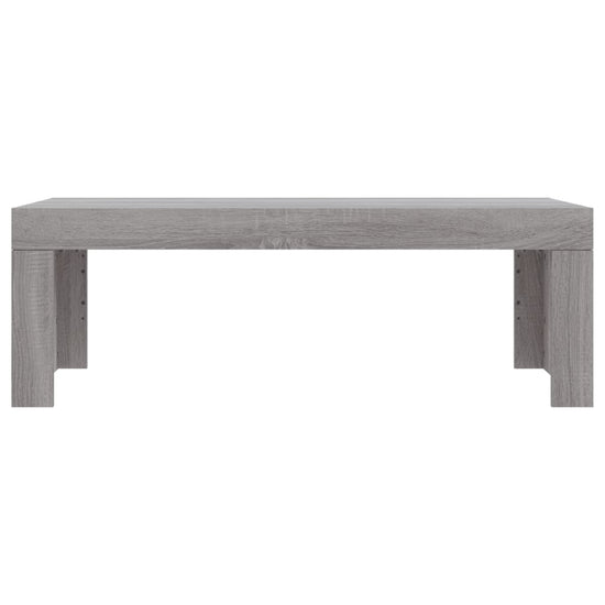 Salontafel 102x50x36 cm bewerkt hout grijs sonoma eikenkleurig MeubelReus