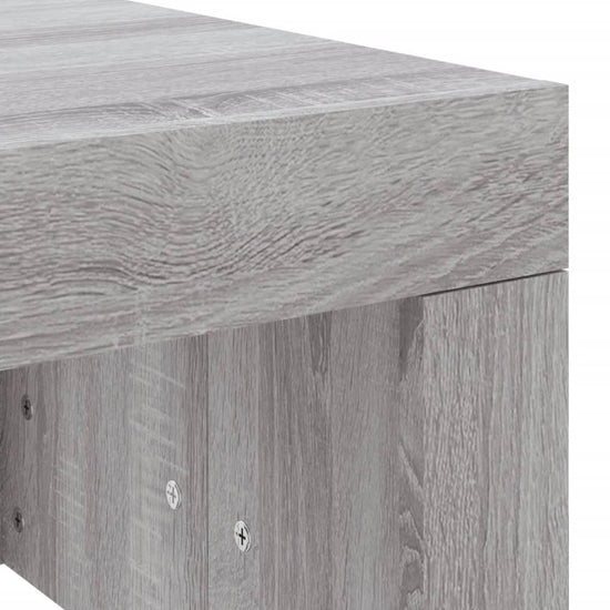 Salontafel 102x50x36 cm bewerkt hout grijs sonoma eikenkleurig MeubelReus