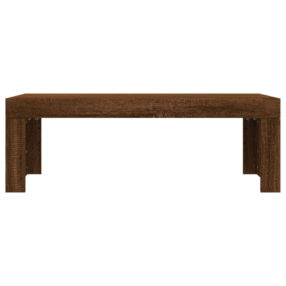 Salontafel 102x50x36 cm bewerkt hout bruin eikenkleur MeubelReus