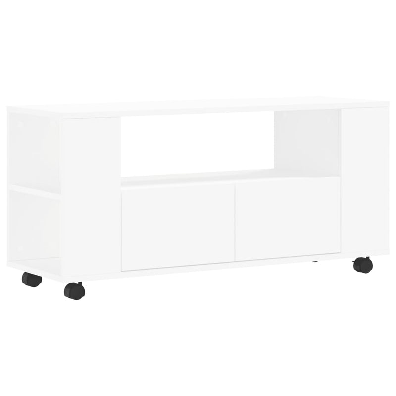 Tv-meubel 102x34,5x43 cm bewerkt hout wit MeubelReus