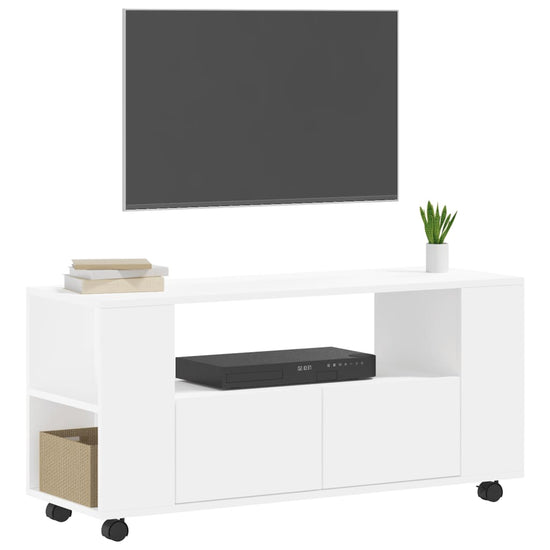 Tv-meubel 102x34,5x43 cm bewerkt hout wit MeubelReus