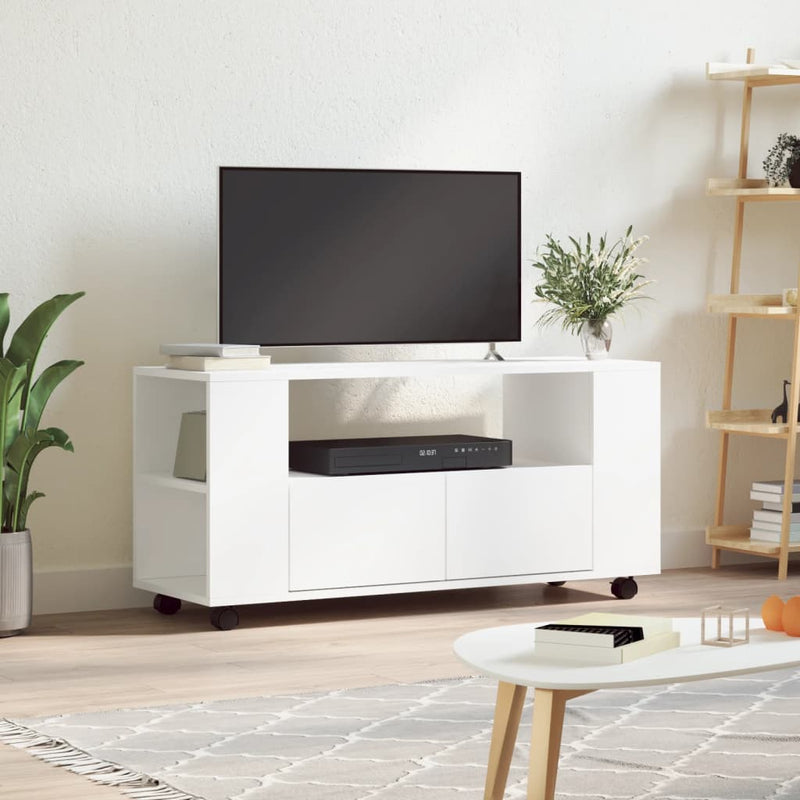 Tv-meubel 102x34,5x43 cm bewerkt hout wit MeubelReus