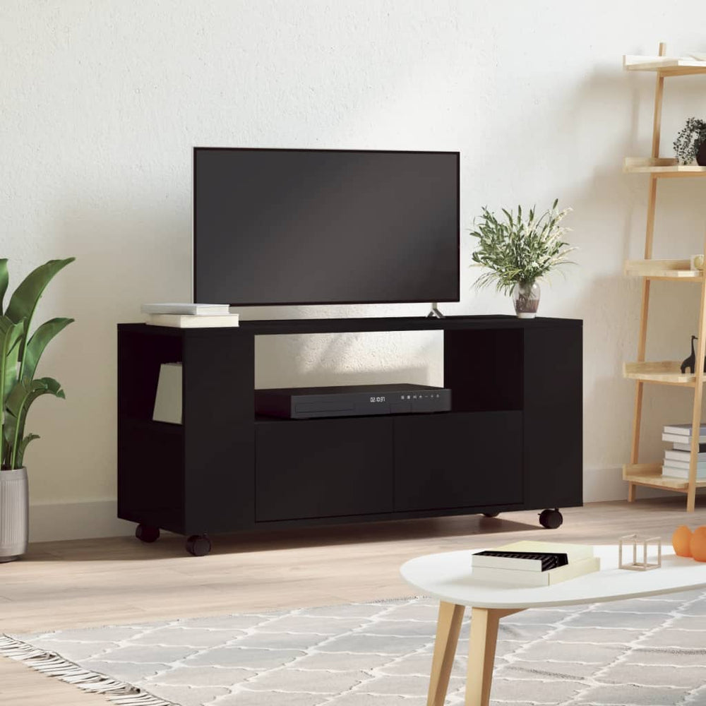 Tv-meubel 102x34,5x43 cm bewerkt hout zwart MeubelReus
