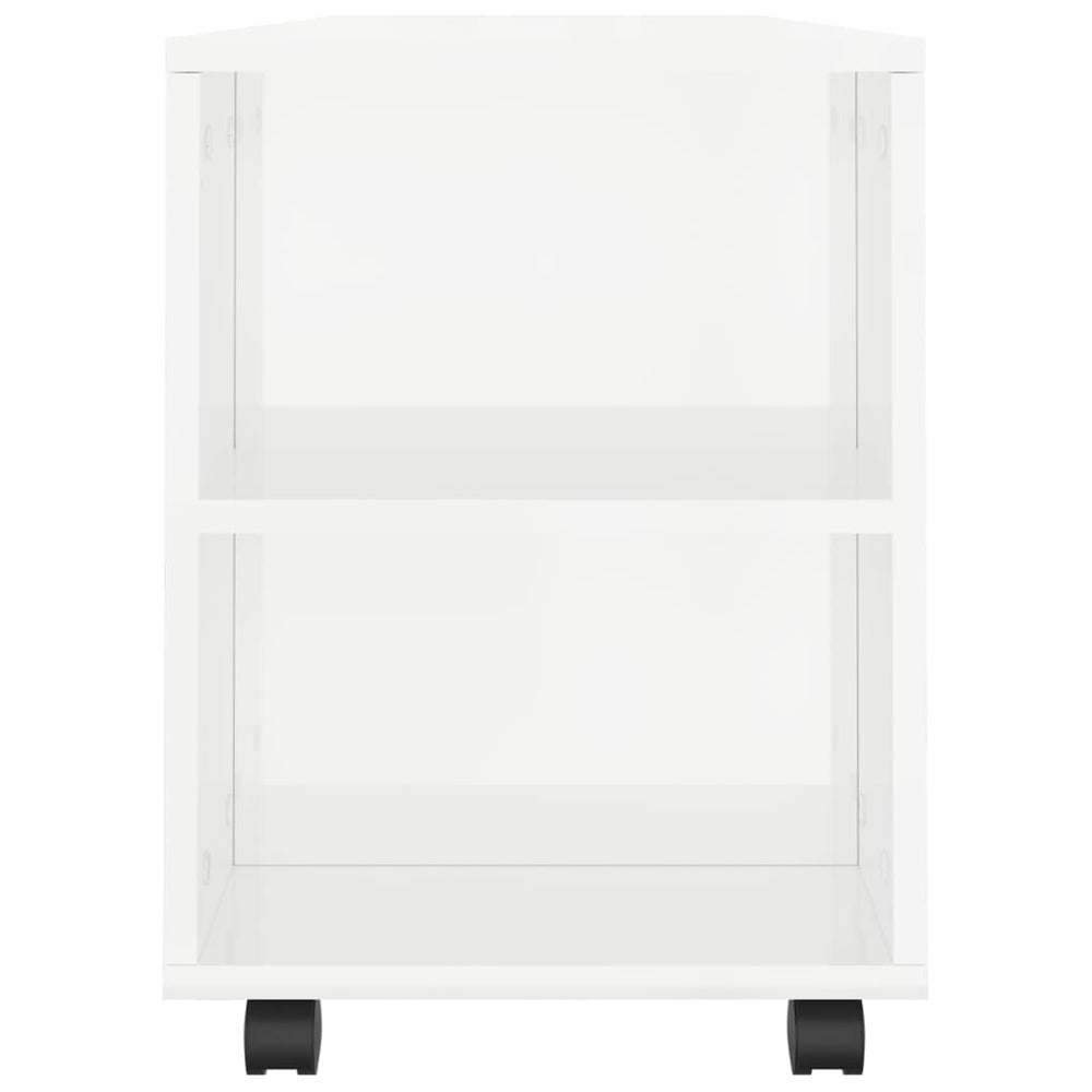 Tv-meubel 102x34,5x43 bewerkt hout hoogglans wit MeubelReus