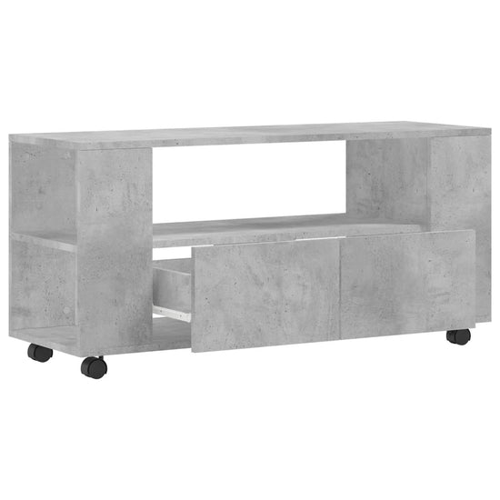 Tv-meubel 102x34,5x43 cm bewerkt hout betongrijs MeubelReus