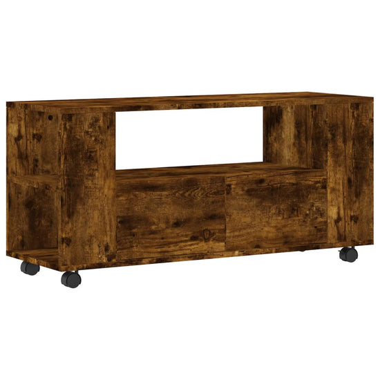 Tv-meubel 102x34,5x43 cm bewerkt hout gerookt eikenkleurig MeubelReus