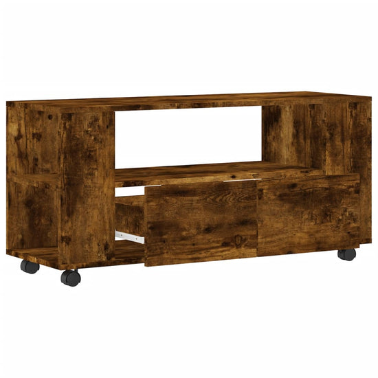 Tv-meubel 102x34,5x43 cm bewerkt hout gerookt eikenkleurig MeubelReus