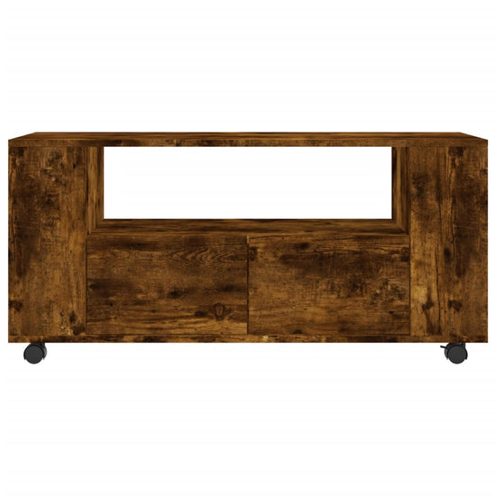 Tv-meubel 102x34,5x43 cm bewerkt hout gerookt eikenkleurig MeubelReus