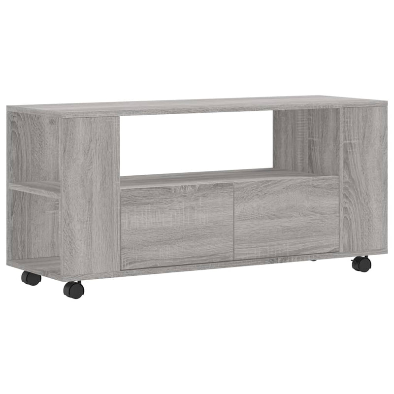 Tv-meubel 102x34,5x43 cm bewerkt hout grijs sonoma eikenkleurig MeubelReus
