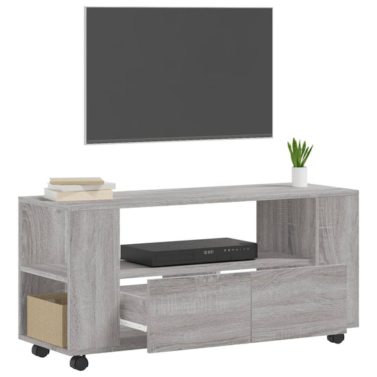 Tv-meubel 102x34,5x43 cm bewerkt hout grijs sonoma eikenkleurig MeubelReus
