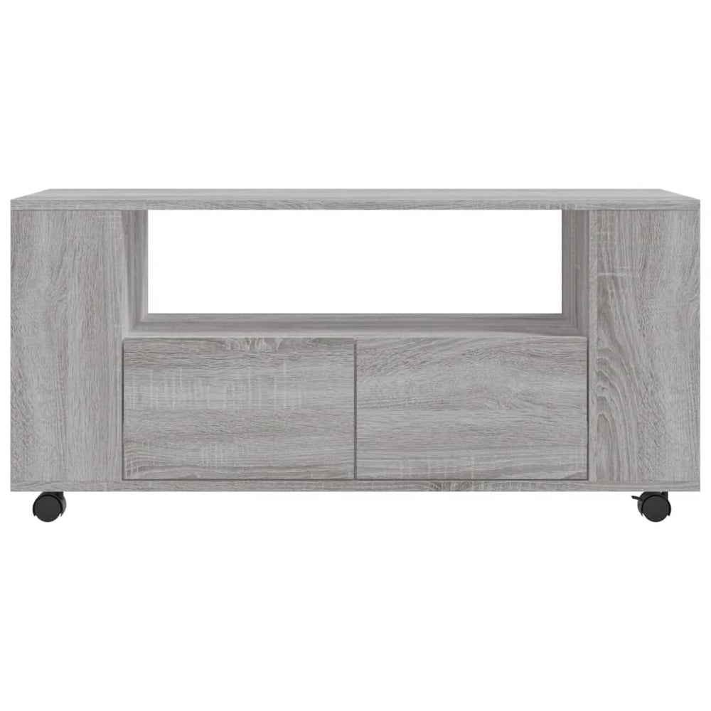 Tv-meubel 102x34,5x43 cm bewerkt hout grijs sonoma eikenkleurig MeubelReus