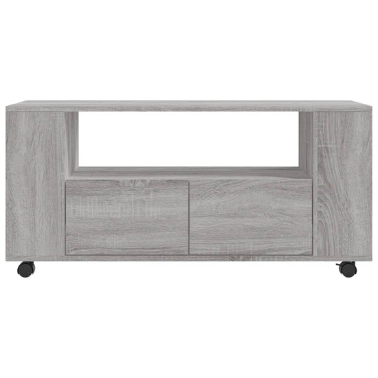 Tv-meubel 102x34,5x43 cm bewerkt hout grijs sonoma eikenkleurig MeubelReus