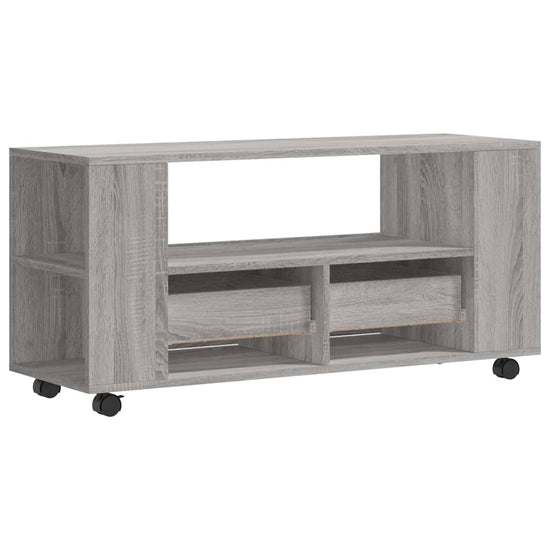 Tv-meubel 102x34,5x43 cm bewerkt hout grijs sonoma eikenkleurig MeubelReus
