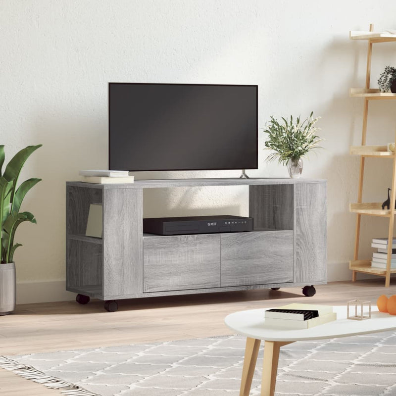 Tv-meubel 102x34,5x43 cm bewerkt hout grijs sonoma eikenkleurig MeubelReus