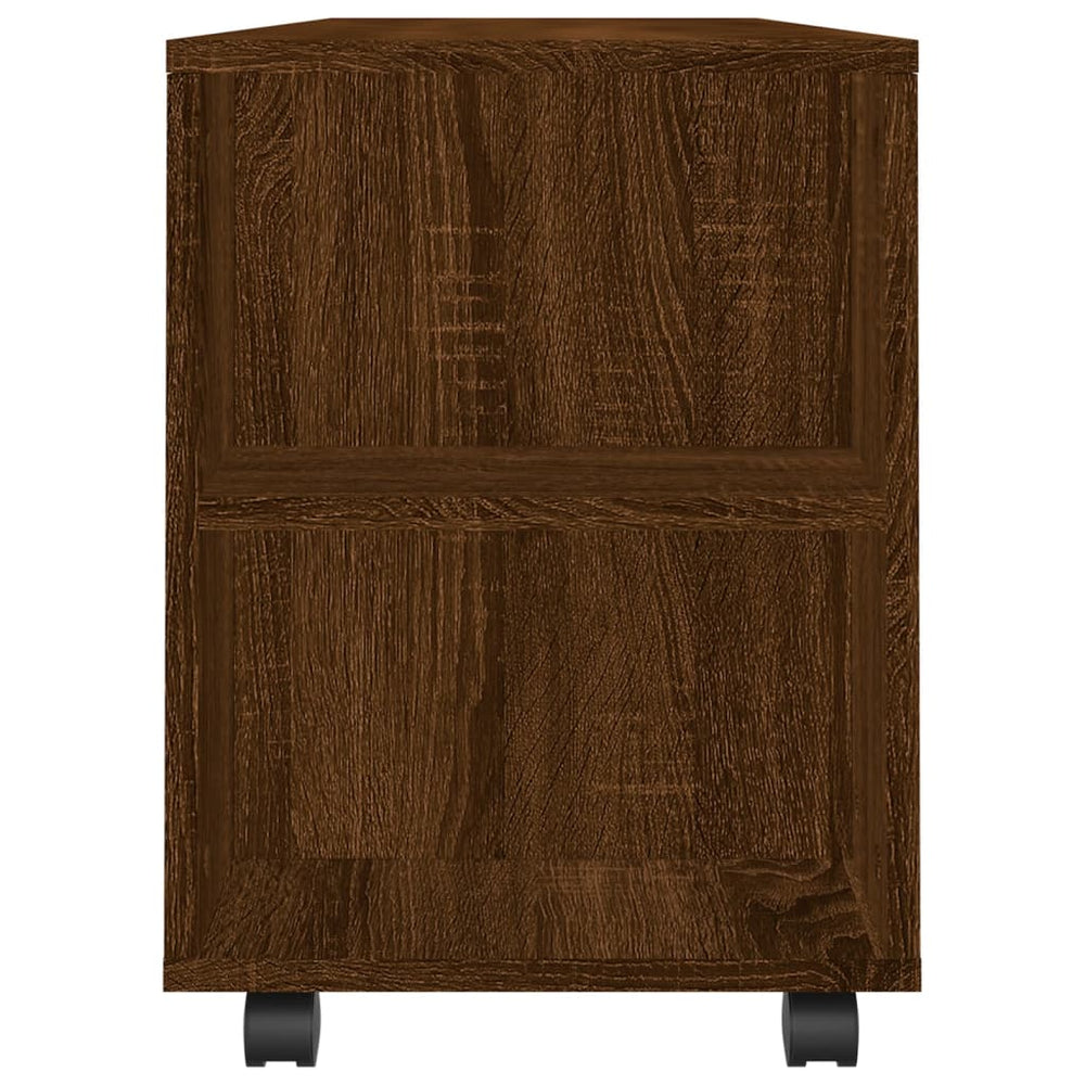Tv-meubel 102x34,5x43 cm bewerkt hout bruin eikenkleur MeubelReus
