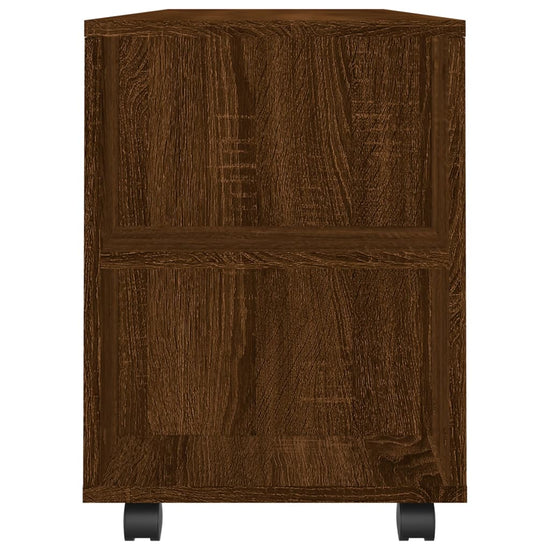 Tv-meubel 102x34,5x43 cm bewerkt hout bruin eikenkleur MeubelReus