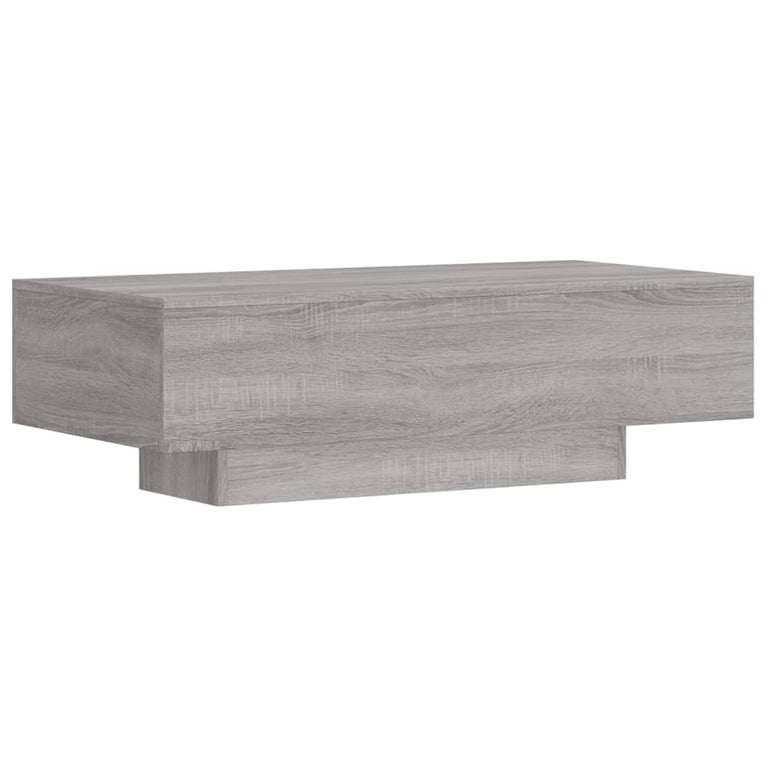 Salontafel 100x49,5x31 cm bewerkt hout grijs sonoma eikenkleur