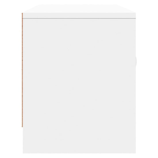 Tv-meubel 102x30x37,5 cm bewerkt hout wit MeubelReus