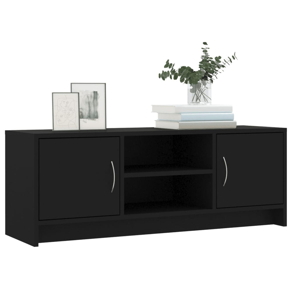 Tv-meubel 102x30x37,5 cm bewerkt hout zwart MeubelReus
