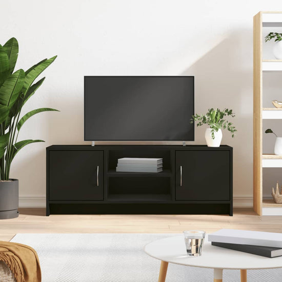 Tv-meubel 102x30x37,5 cm bewerkt hout zwart MeubelReus