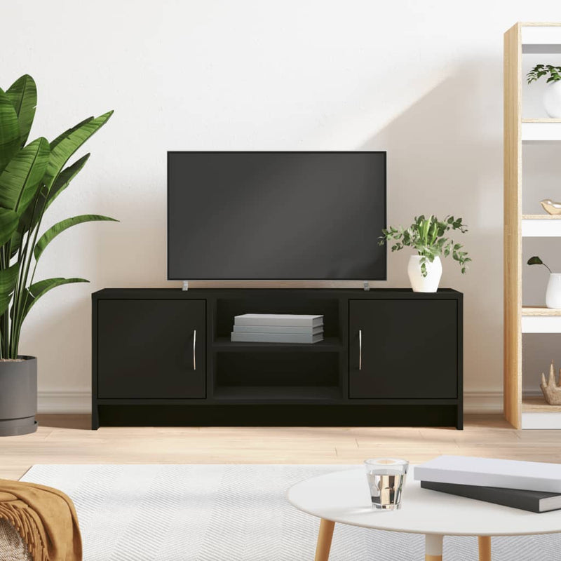 Tv-meubel 102x30x37,5 cm bewerkt hout zwart MeubelReus