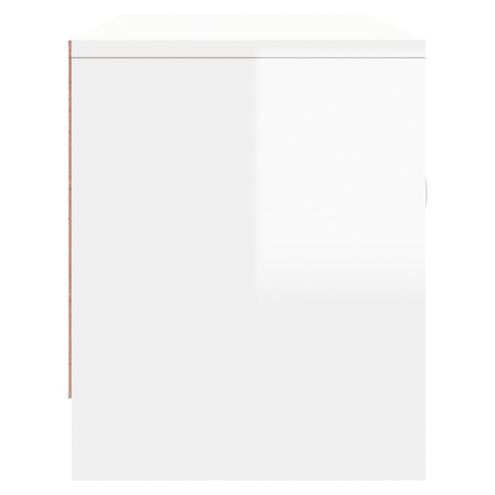Tv-meubel 102x30x37,5 cm bewerkt hout hoogglans wit MeubelReus