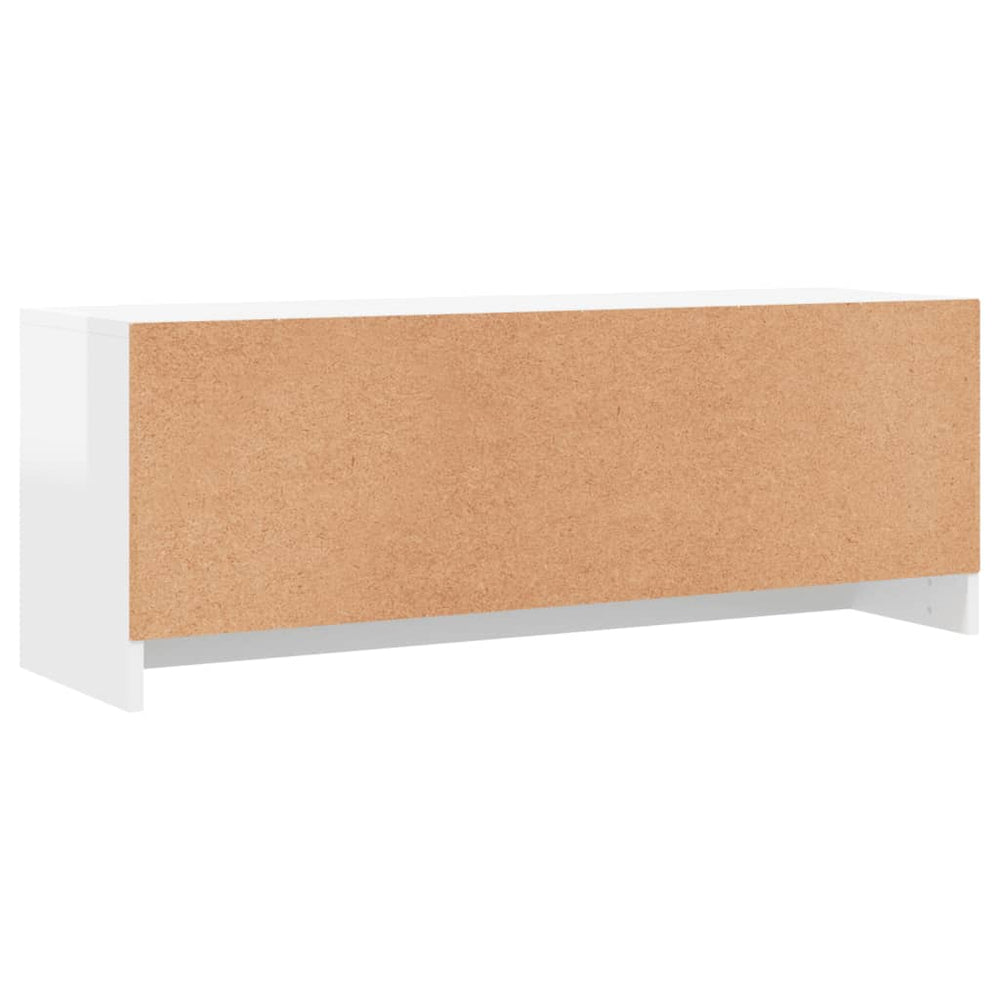 Tv-meubel 102x30x37,5 cm bewerkt hout hoogglans wit MeubelReus