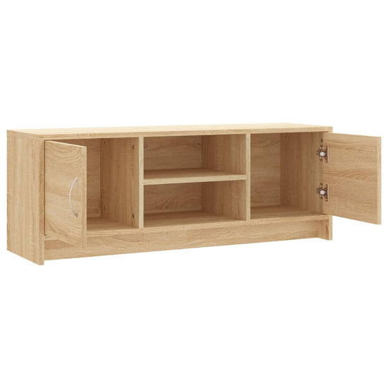 Tv-meubel 102x30x37,5 cm bewerkt hout sonoma eikenkleurig MeubelReus