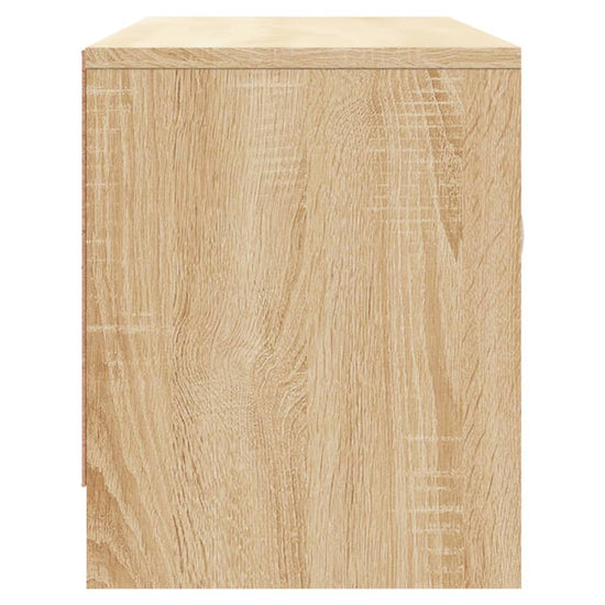 Tv-meubel 102x30x37,5 cm bewerkt hout sonoma eikenkleurig MeubelReus