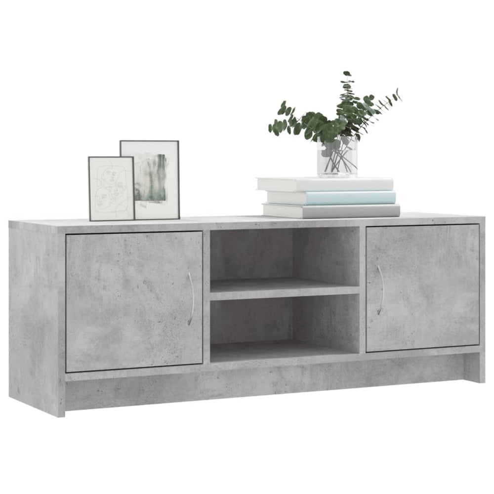 Tv-meubel 102x30x37,5 cm bewerkt hout betongrijs MeubelReus