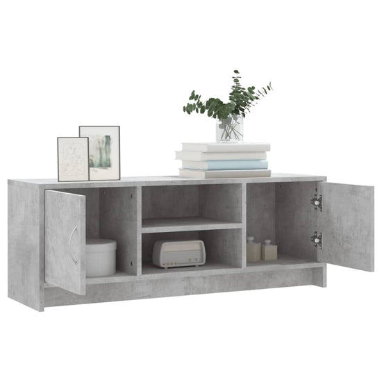 Tv-meubel 102x30x37,5 cm bewerkt hout betongrijs MeubelReus