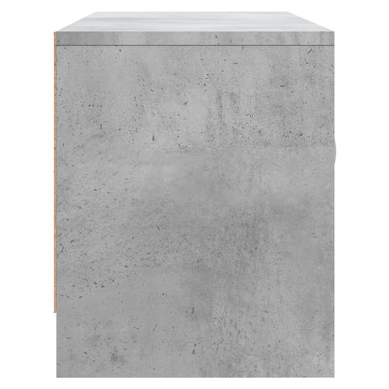 Tv-meubel 102x30x37,5 cm bewerkt hout betongrijs MeubelReus