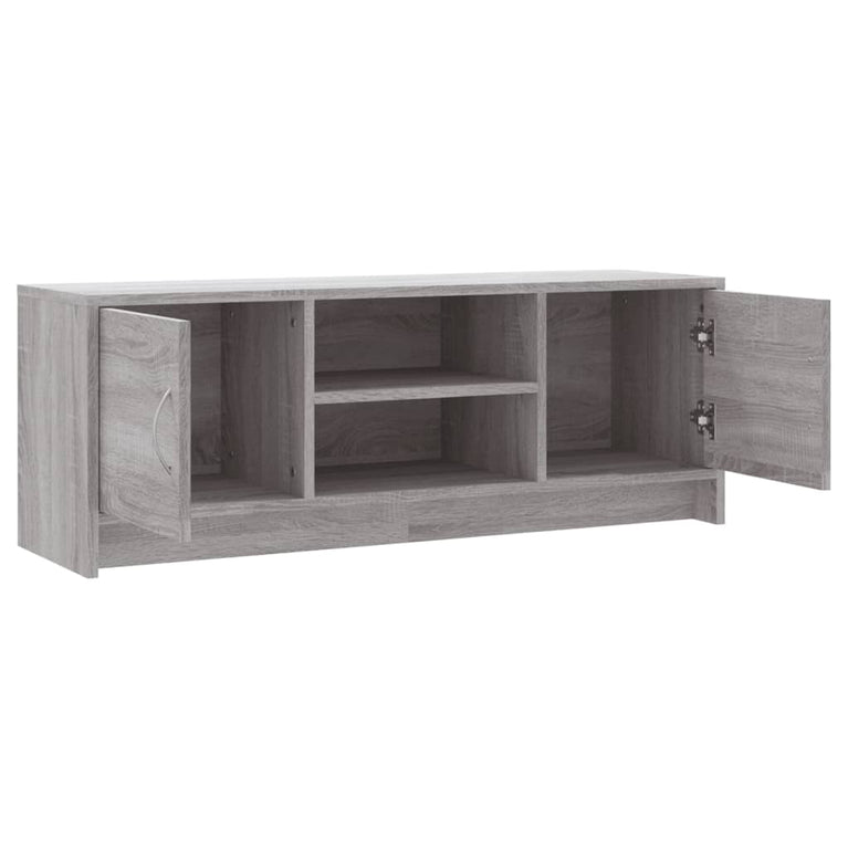 Tv-meubel 102x30x37,5 cm bewerkt hout grijs sonoma eikenkleurig MeubelReus
