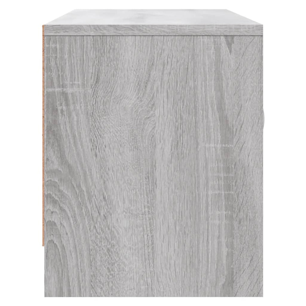 Tv-meubel 102x30x37,5 cm bewerkt hout grijs sonoma eikenkleurig MeubelReus