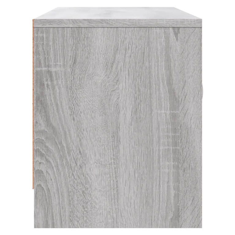 Tv-meubel 102x30x37,5 cm bewerkt hout grijs sonoma eikenkleurig MeubelReus