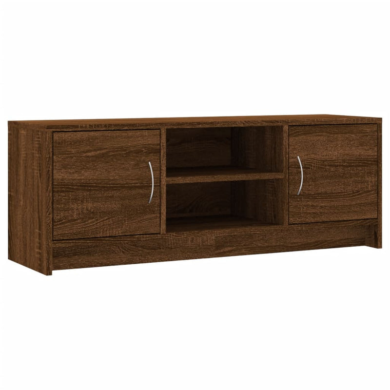 Tv-meubel 102x30x37,5 cm bewerkt hout bruin eikenkleur MeubelReus