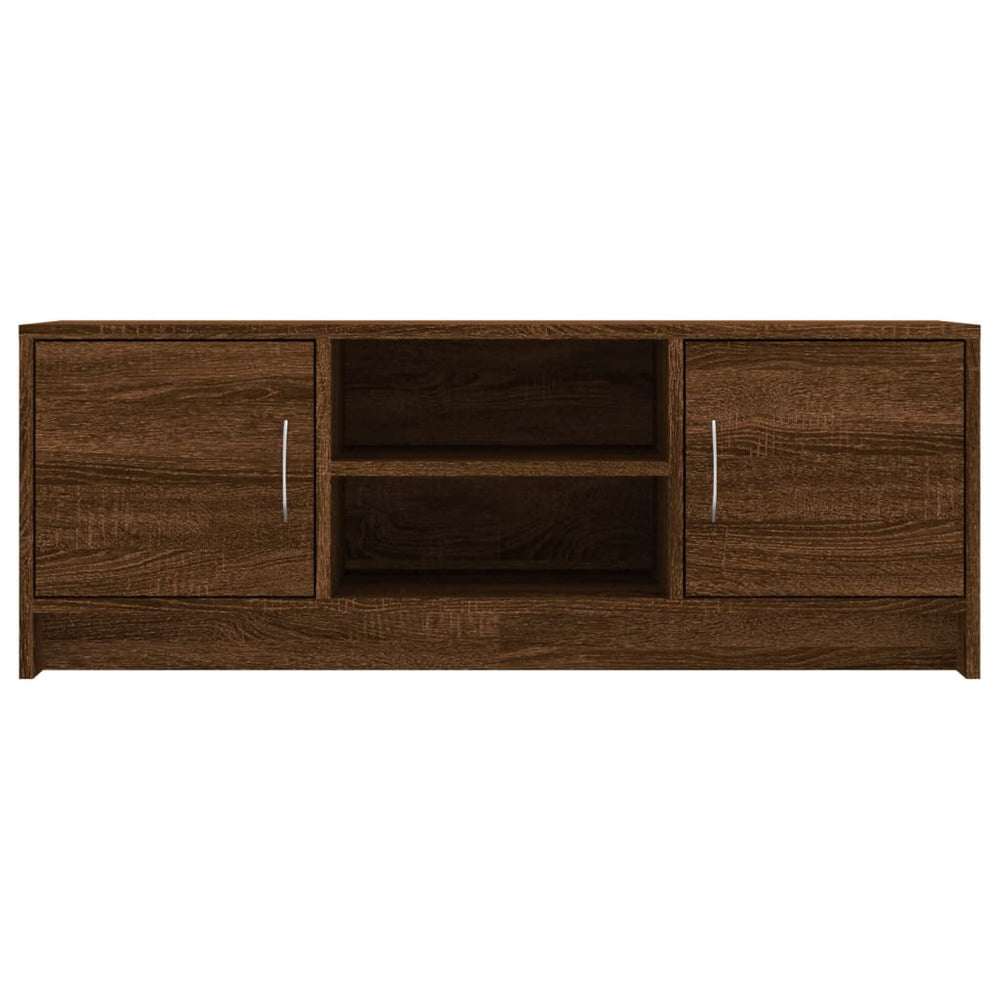 Tv-meubel 102x30x37,5 cm bewerkt hout bruin eikenkleur MeubelReus